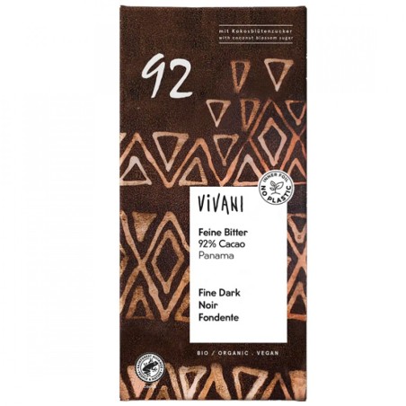 Μαύρη Σοκολάτα 92% με Κακάο...