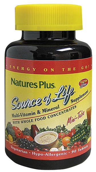 SOURCE OF LIFE Mini-Tabs 90 Tabs - Natures Plus