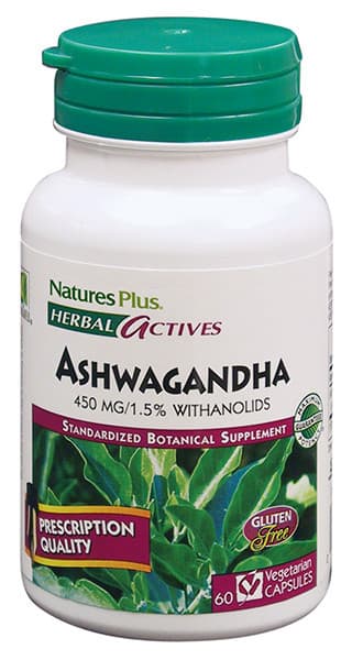 ASHWAGANDHA 450 mg 60 φυτικές caps - Natures Plus