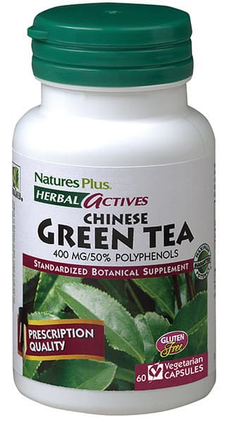 GREEN TEA (CHINESE) 400 mg 60 φυτικές caps - Natures Plus