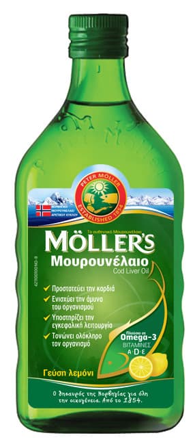 Μουρουνέλαιο Lemon 250 ml - MOLLER’S