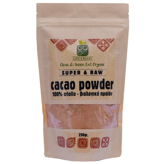 Ακατέργαστο Κακάο σε σκόνη Criollo - Cacao Powder Raw (250γρ) - Green Bay