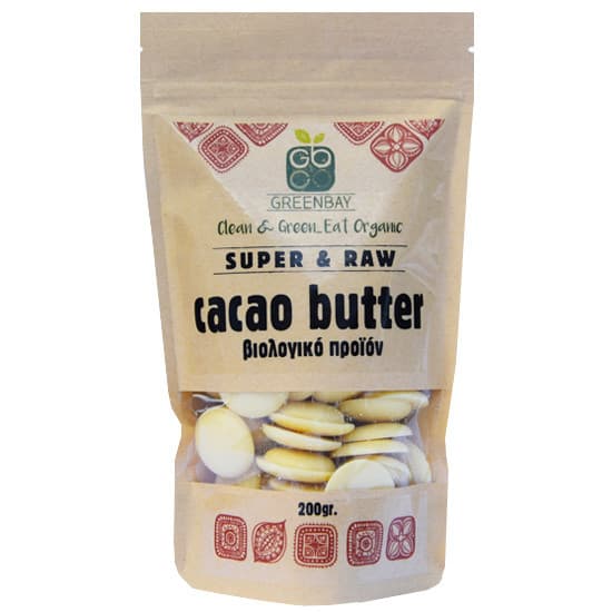 Βούτυρο κακάο (Cacao butter) Raw (150 γρ) - Green Bay