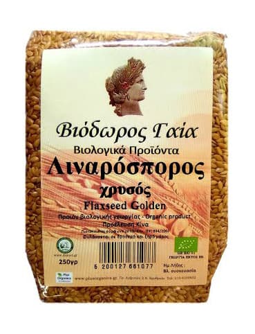Λιναρόσπορος Χρυσός BIO 500 gr - Βιόδωρος Γαία - Image 1
