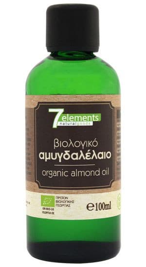 Αμυγδαλέλαιο Bio, Ψυχρής Έκθλιψης! Almond Oil Organic Cold Pressed 100 ml