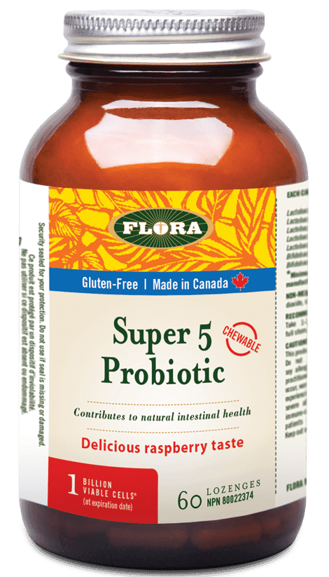 Super 5 Probiotic 60 Lozenqes - FLORA