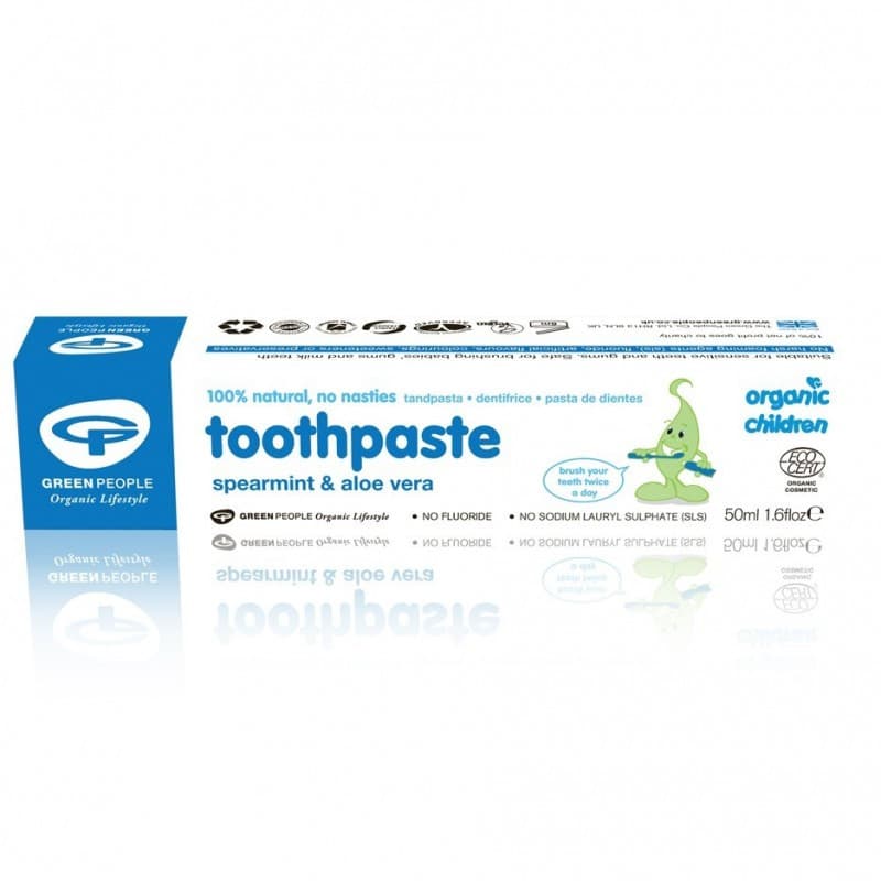 Παιδική Οδοντόπαστα με Δυόσμο & Αλόη  Organic Children Spearmint & Aloe Vera Toothpaste 50ml - Green People - Image 1