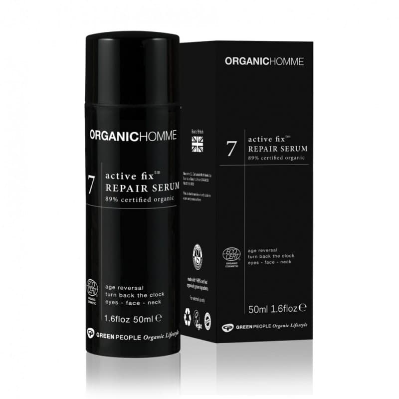 7 Ενεργός Ορός Επανόρθωσης  Organic Homme 7 Active Fix Repair Serum 50ml - Green People - Image 1