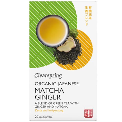 Πράσινο Τσάι Matcha Τζίντζερ 36γρ - Clearspring