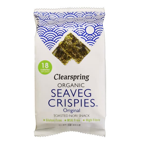 Seaveg Crispies 'Φυσικό' (4γρ) - Clearspring - Image 1