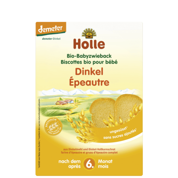 Φρυγανιές για Μωρά από Ντίνκελ ΒΙΟ 200gr - HOLLE - Image 1