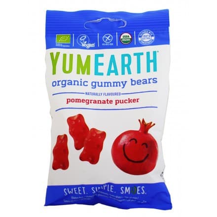 Ζελεδάκια ροδιού ΒΙΟ 50gr -Yumearth