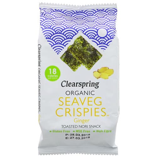 Seaveg Crispies 'Tζίντζερ' (4γρ) - Clearspring