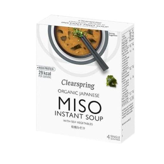 Miso Σούπα στιγμής με Χόρτα Θαλάσσης & Σόγια Ολικής (40γρ) - Clearspring
