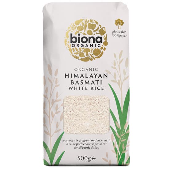 Λευκό Ρύζι Μπασμάτι (Basmati) Ιμαλαϊων (500γρ) - Biona