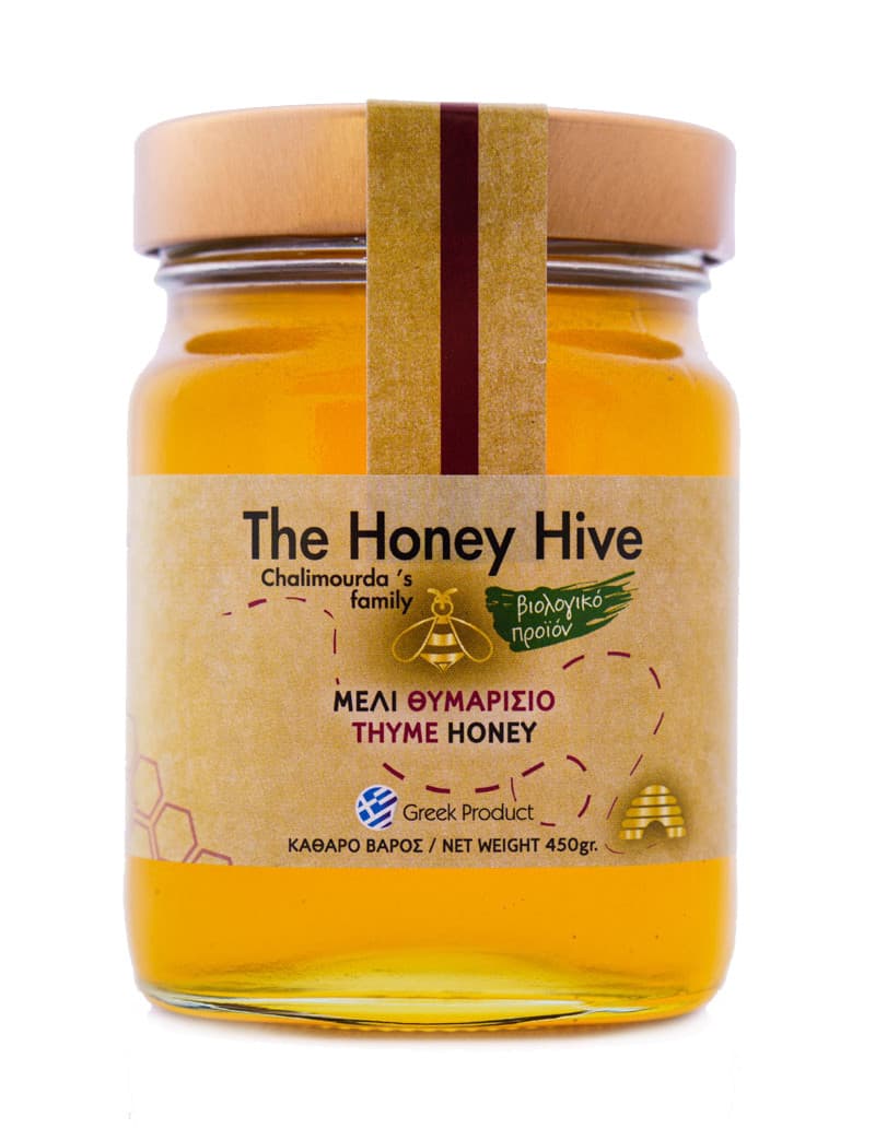 Βιολογικό Μέλι Θυμάρι με Αγριολούλουδα 450gr - The Honey Hive