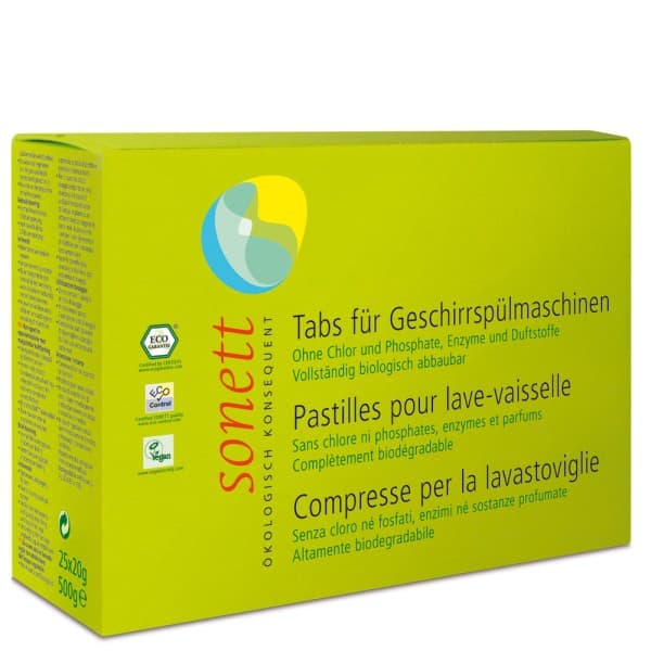 Ταμπλέτες Πλυντηρίου Πιάτων 500g (25x20g) - Sonett