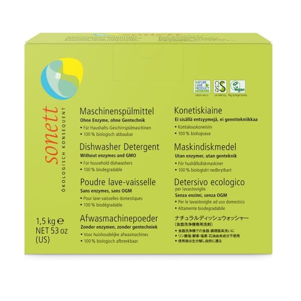 Σκόνη Πλυντηρίου Πιάτων 1.5kg - Sonett