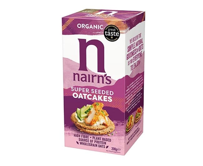 Κράκερ Βρώμης Ολικής Organic Super Seeded Πολύσπορα - Nairn's