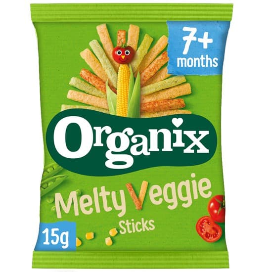 Στικς Λαχανικών Melty Veggie +7μ (15γρ) - Organix