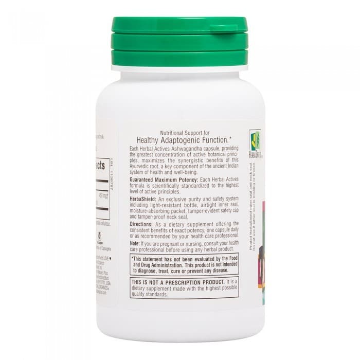 ASHWAGANDHA 450 mg 60 φυτικές caps - Natures Plus - Thumbnail 3