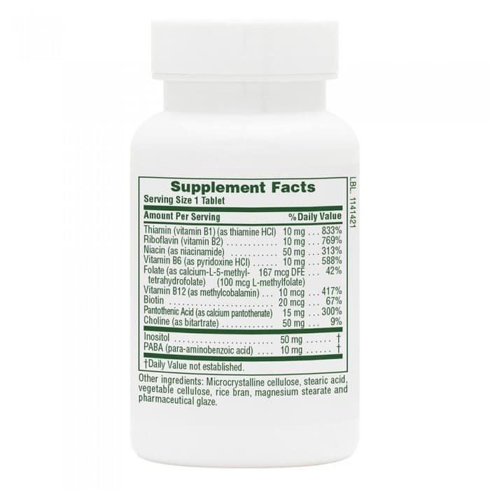 B-COMPLEX with RICE BRAN 90 tabs - Natures Plus - Thumbnail 2