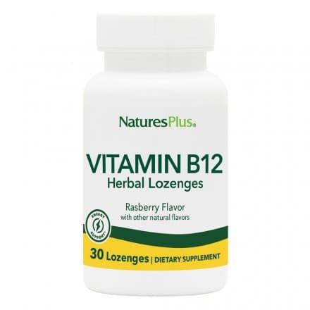 B-12 1000 mcg Herbal 30 Lozenges - Natures Plus