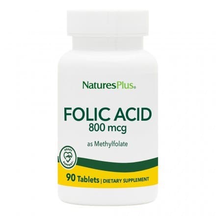 FOLIC ACID 800 mcg 90 Tabs - Natures Plus