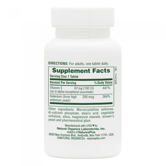 SUPER SELENIUM 200 mcg 90 Tabs - Natures Plus - Thumbnail 2