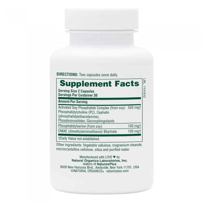PHOSPHATIDYLSERINE/ DMAE Complex 60 φυτικές κάψουλες - Natures Plus - Thumbnail 2