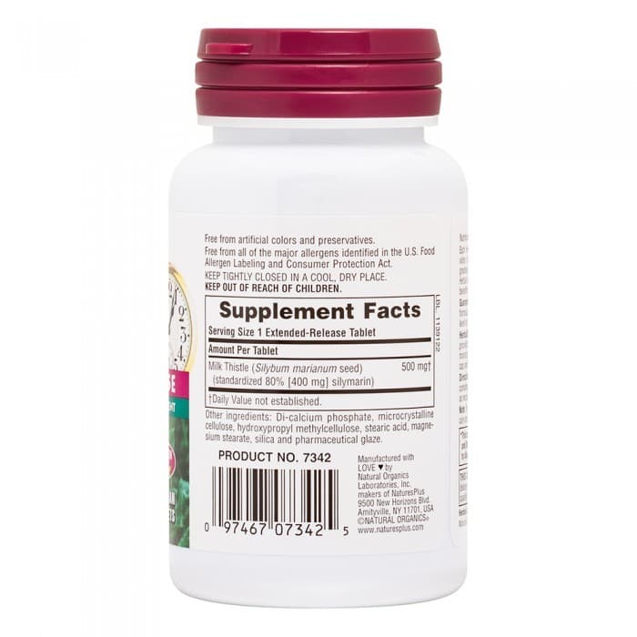 MILK THISTLE 500 mg 30 Tabs - Natures Plus - Thumbnail 2