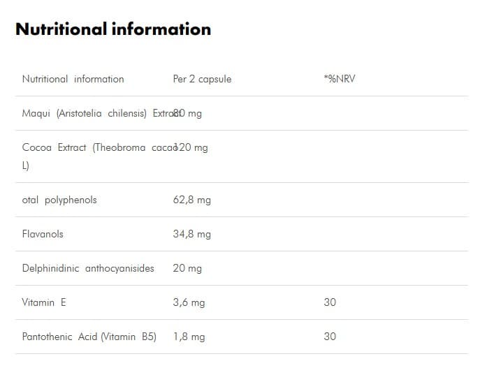 Maqui Polyphenols RX (πολυφαινόλη) 24 caps - Enerzona - Thumbnail 2
