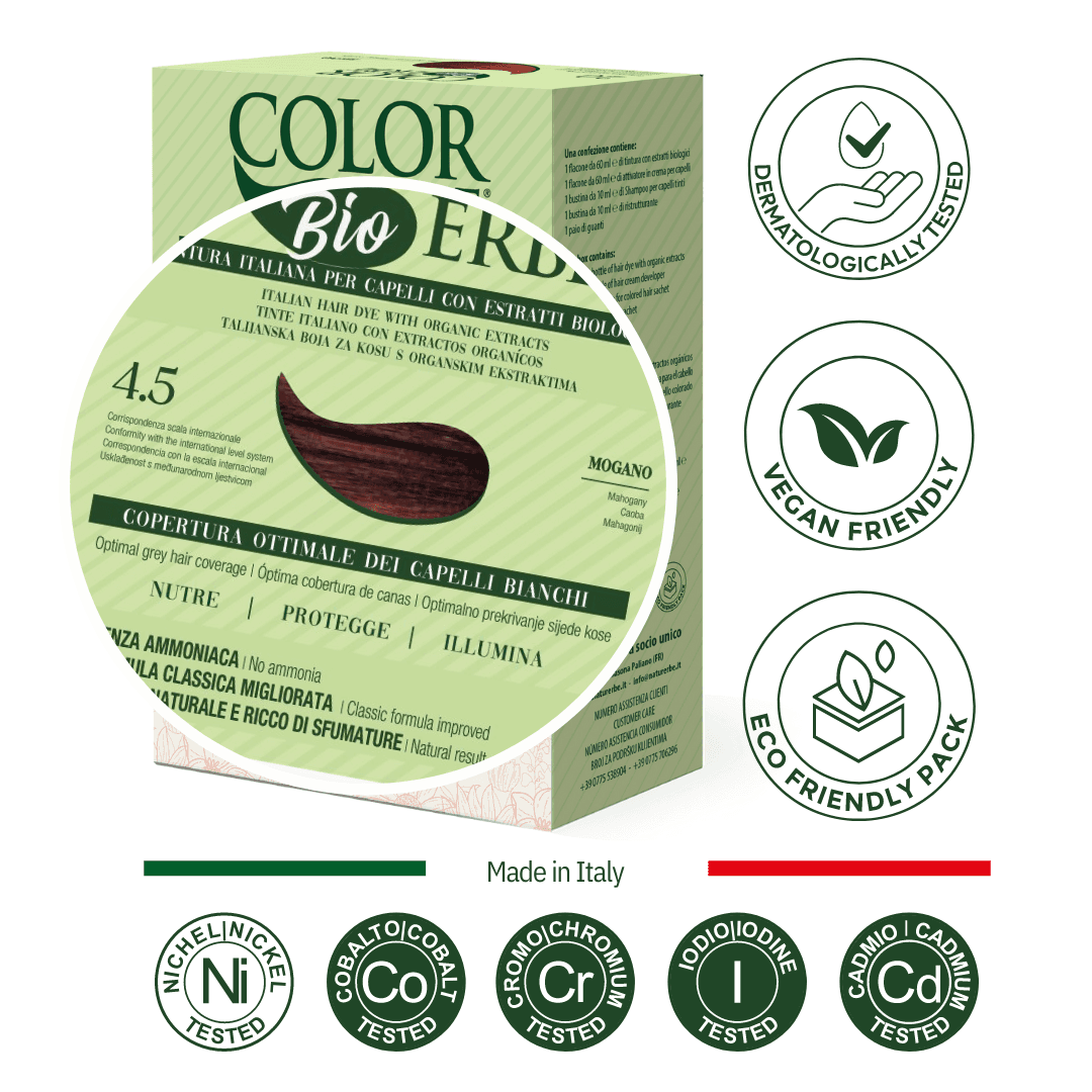 Φυτική Βαφή Μαλλιών Μαονί 4.5 (No 15) - Color Erbe