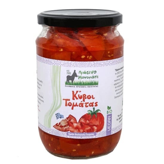 Κύβοι Τομάτας - Χωρίς Προσθήκη Αλατιού 580ml - Πράσινο μονοπάτι - Thumbnail 2