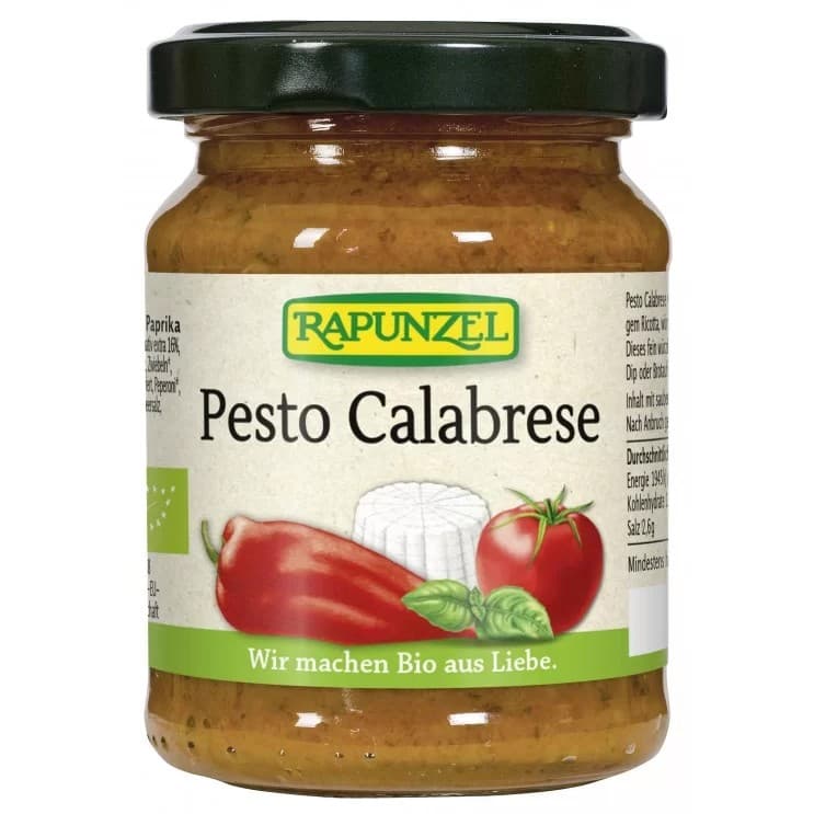 Πέστο Calabrese bio 130ml - Rapunzel - Image 1