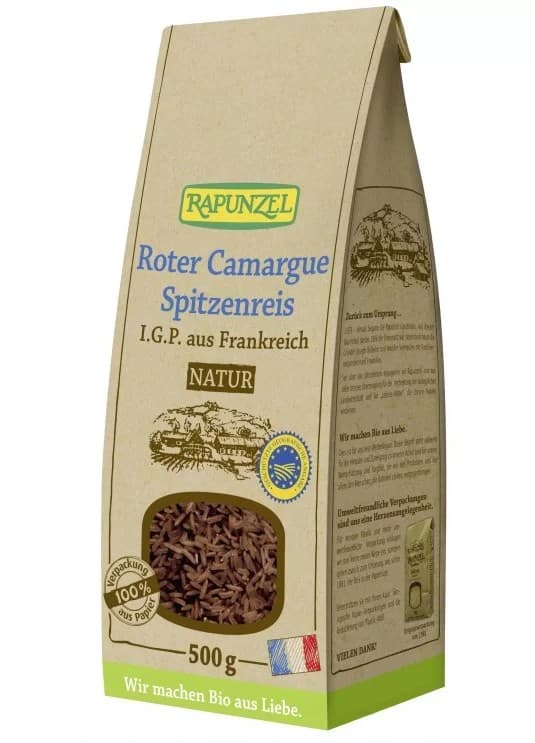 Ρύζι Κόκκινο Camargue Bio 500gr - Rapunzel - Image 1