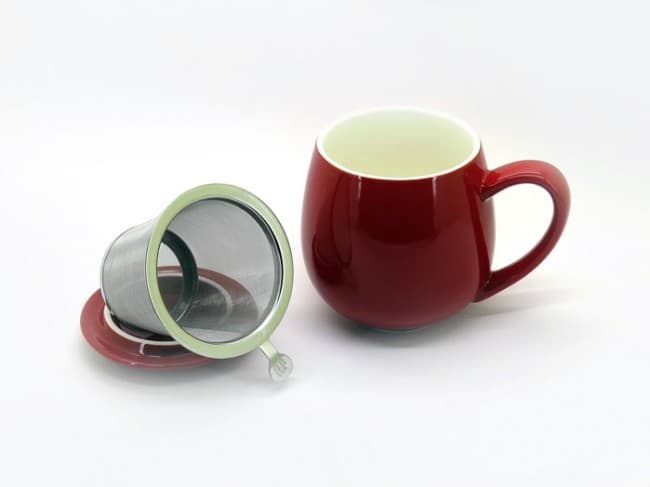 Mug πορσελάνινο κόκκινο - Ο δρόμος του τσαγιού