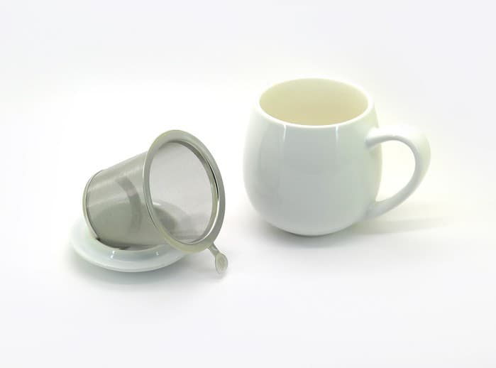 Mug πορσελάνινο λευκό - Ο δρόμος του τσαγιού