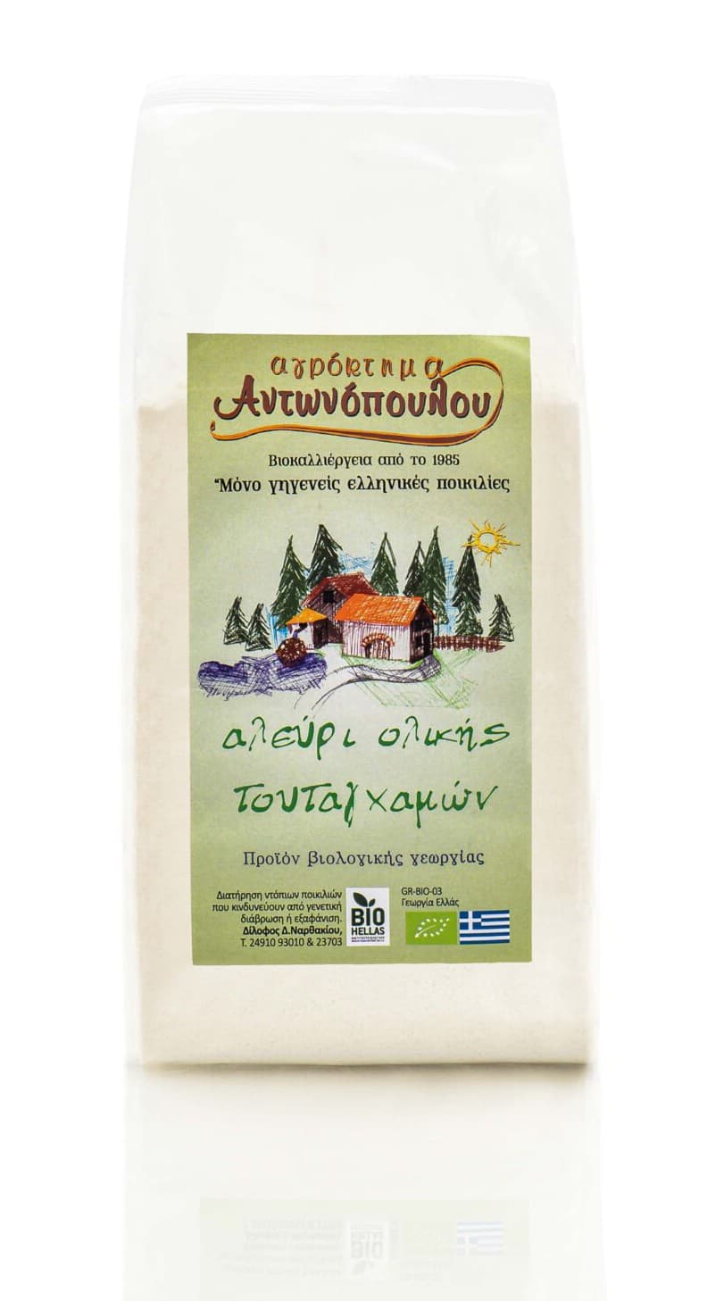 Αλεύρι Ολικής Αλέσεως Τουταγχαμών 1kg - Αγρόκτημα Αντωνόπουλος