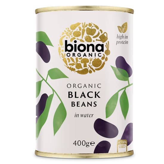 Μαύρα Φασόλια έτοιμα σε νερό - Black Beans 400gr - Biona