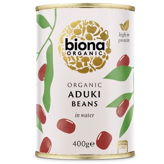 Φασόλια Αντζούκι έτοιμα σε νερό  - Aduki Beans 400gr - Biona - Image 1