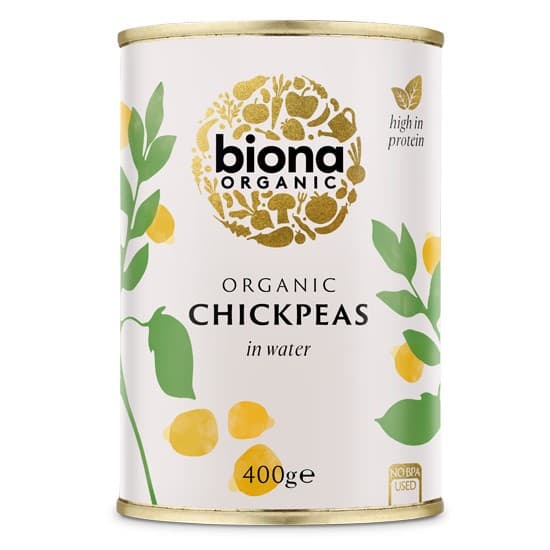 Ρεβύθια έτοιμα σε νερό - Chickpeas 400gr - Biona
