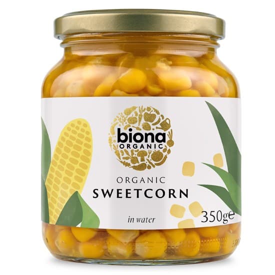 Γλυκό Καλαμπόκι σε βάζο - Sweetcorn 350gr - Biona - Image 1