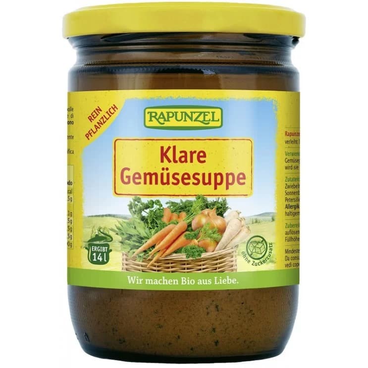 Ζωμός Λαχανικών σε βάζο BIO 250g - Rapunzel