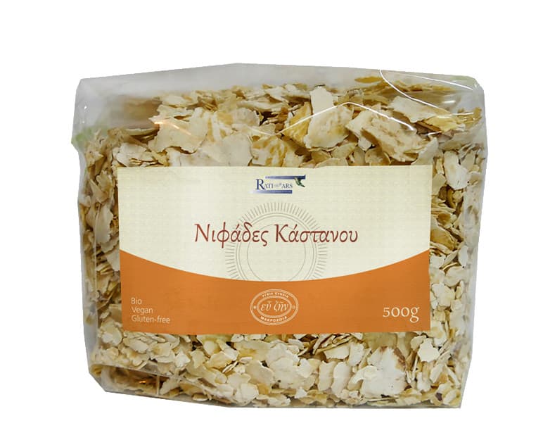 Νιφάδες Κάστανου Vegan, χωρίς γλουτένη 300gr - RATIOARS