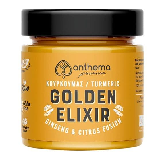 "Golden Elixir" με Κουρκουμά, Ginseng & Κάρδαμο (210γρ) - Anthema