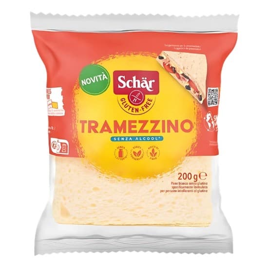 Ψωμί σε Φέτες Χωρίς Κόρα, Χωρίς Γλουτένη 'Tramezzino' (200γρ) - Dr Schär