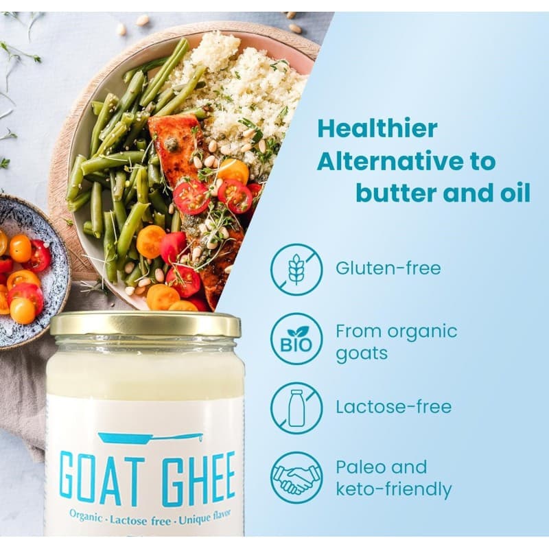 Βιολογικό Κατσικίσιο Γκι - Goat Ghee Οrganic 245gr - Ghee Easy - Thumbnail 3