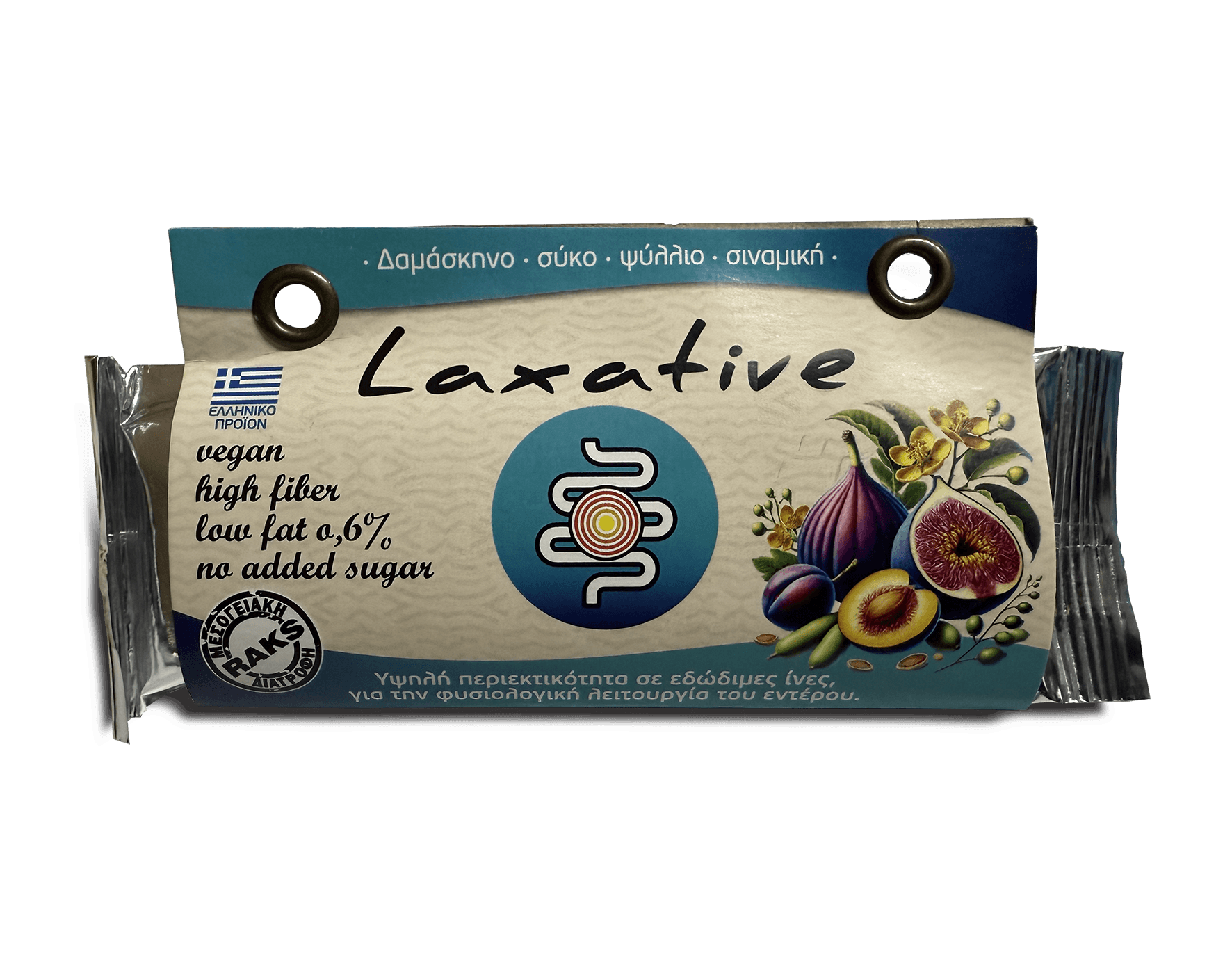 Μπάρα Laxative με δαμάσκηνο & Σύκο 50gr - Γη του Νότου