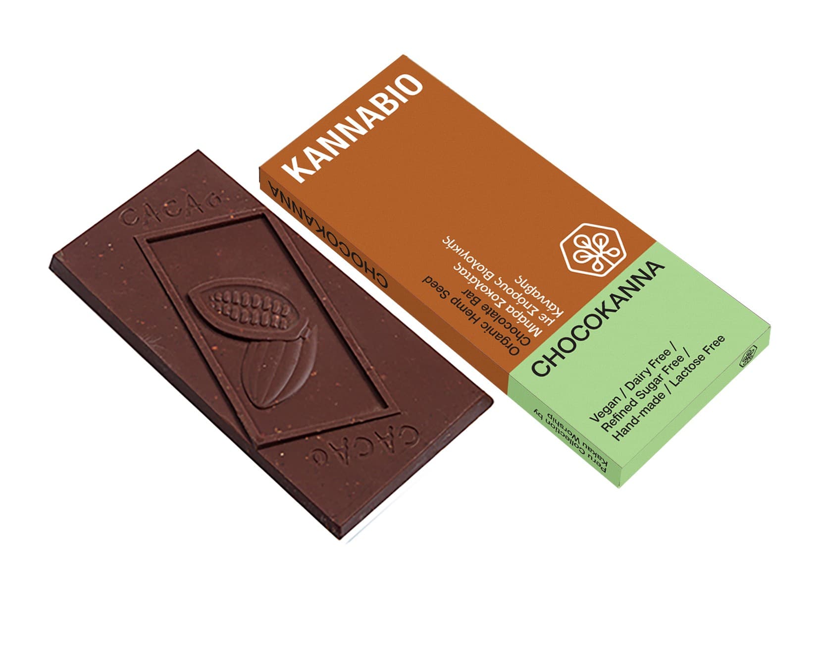 "Chocokanna" Σοκολάτα με σπόρους κάνναβης - KannaBio